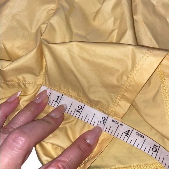 Nike swoosh butter yellow lined running shorts moist wicking sporty athleisure - Picture 10 of 16